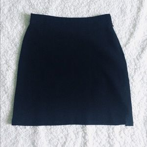 🌿VTG Black Velvety Pencil Skirt